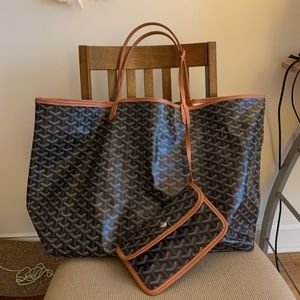 Goyard St. Louis GM in Black/Gold